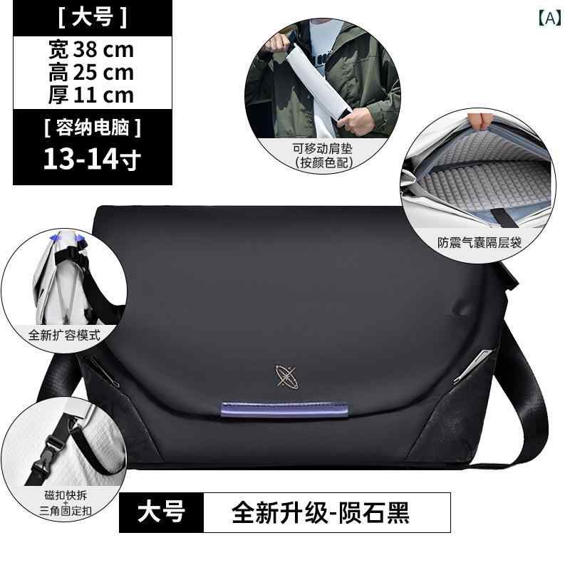 メンズ アポロ x 1 飛脚屋御徒面子 通い 御徒面子 ショルダーバッグ大電気容量 写真機 電子計算機 磁石 バックル 役立つこと