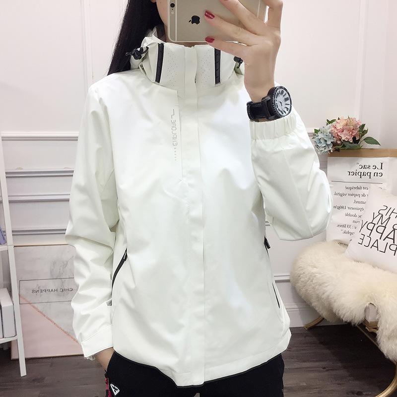 マウンテンパーカー レディース 春秋 薄手 防風 防水 ジャケット 登山服 男性用 接触冷感 伸縮性 スポーツ アウトドア キャンプ 釣り ブラック レッド ピンク系1