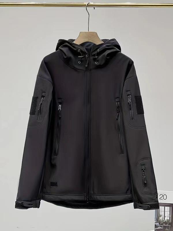 ジャケット 男性用 アウター 防寒着 撥水 防風 釣り 登山 秋冬 黒 グレー アーミーグリーン1