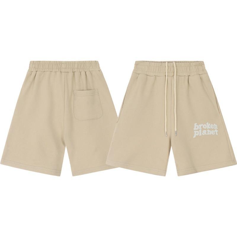 ハーフパンツ 男性用 ルームウェア ストリート ゆったり 毛足 短め パイル地 ドローストリング 仕様 カーキ カーボン ブラック 春夏