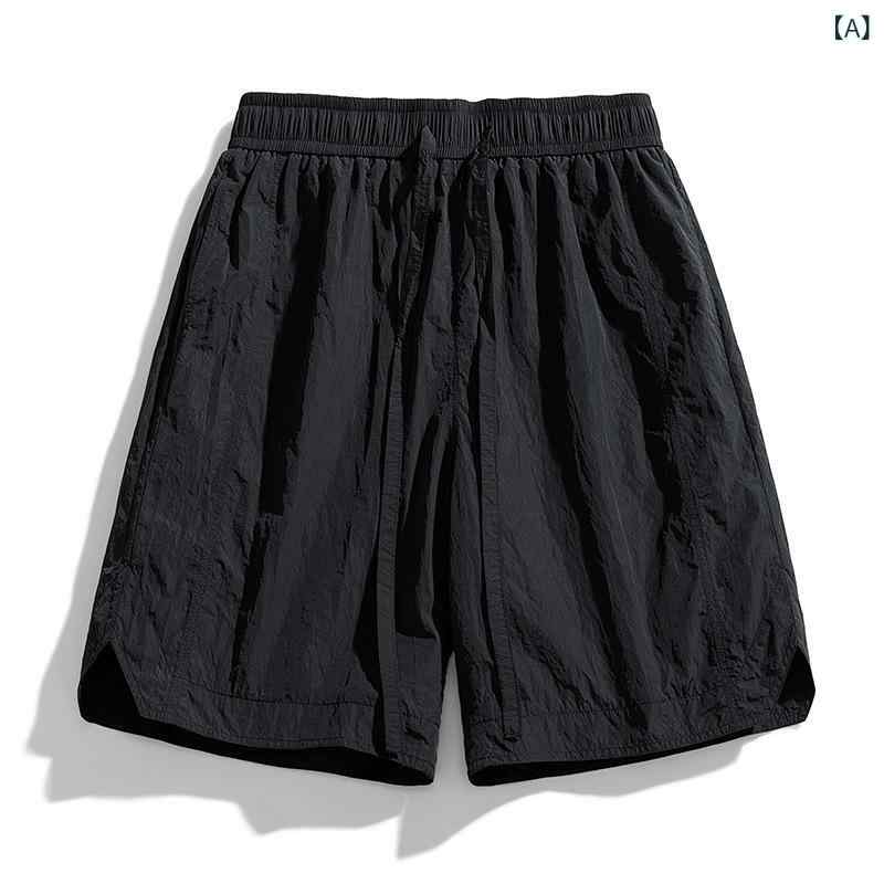 ハーフパンツ メンズ 男性用 接触冷感 スポーツ 短パン イージーパンツ 5分丈 ズボン 部屋着 ルームウェア アウトドア 春夏
