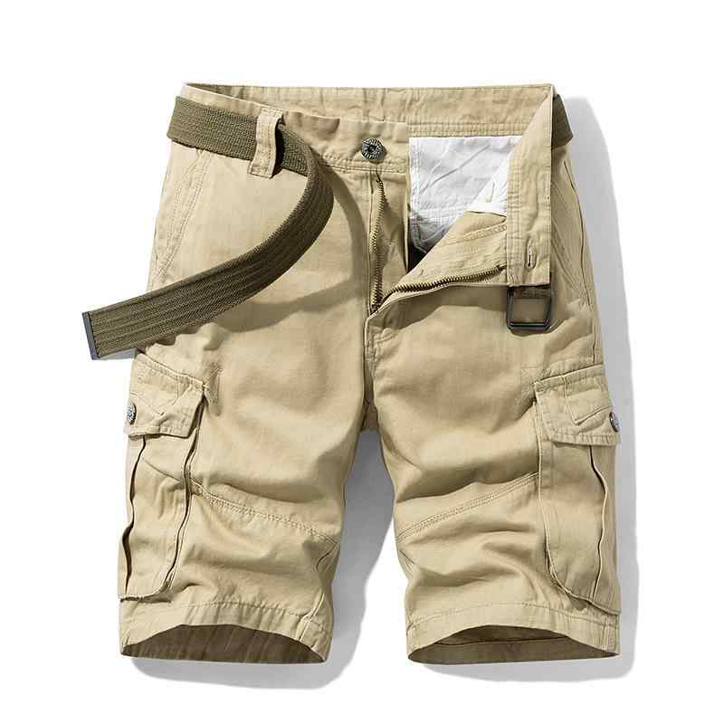 ハーフパンツ 男性用 綿 カーゴパンツ ウォッシュ加工 5分丈 ワイドレッグ レトロ カーキ ブラック ライトグレー アーミーグリーン ダークブルー