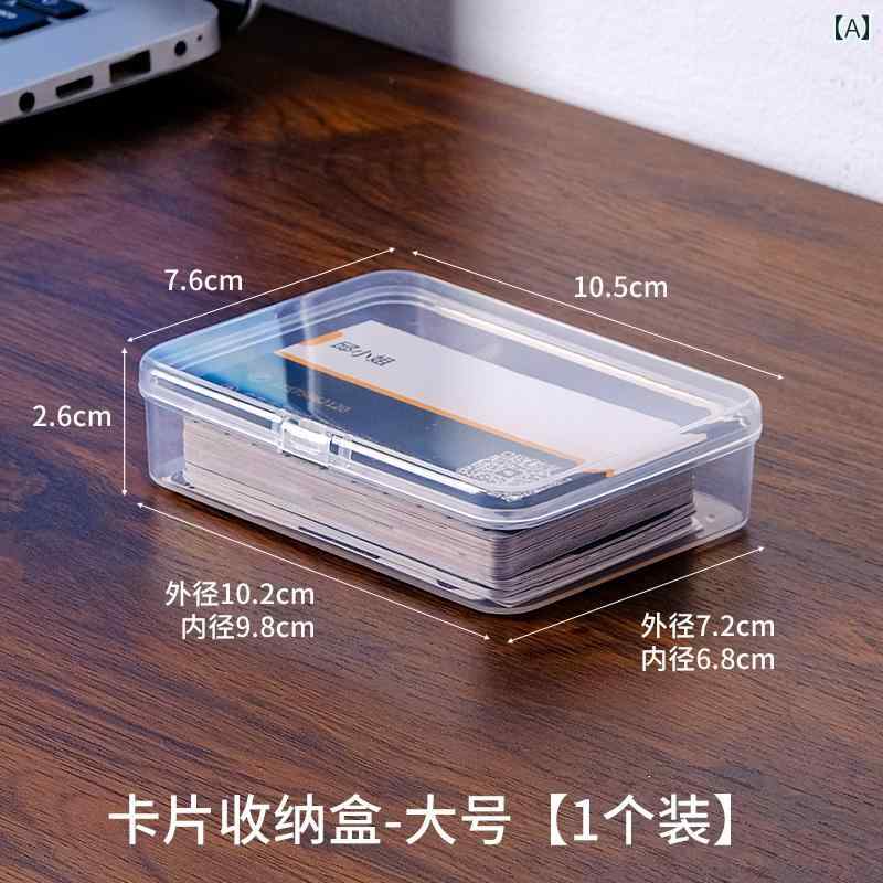 透明 プラスチック .名刺 ホルダー ポータブルで 銀行 クレジット カードホルダー トランプ.カラフルカラー.オシャレ
