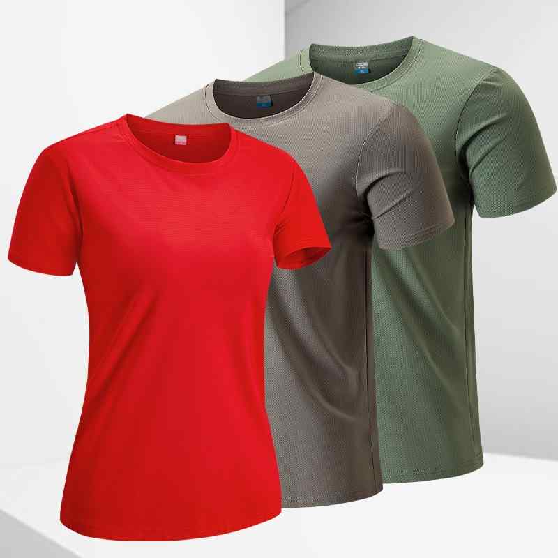 Tシャツ 男性用 接触冷感 速乾 半袖 スポーツ トップス レディース メンズ 大きいサイズ 白 黒 カーキ1
