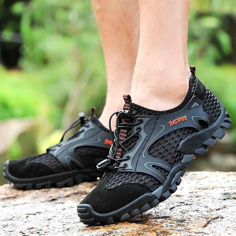 トレッキングシューズ メンズ 男性用 登山靴 アウトドアシューズ 4E 幅広 甲高 滑り止め 排水性 通気性 速乾 衝撃吸収 ローカット 運動靴 ウォーキングシューズ 黒 グレー ブラウン カーキ 大きいサイズ
