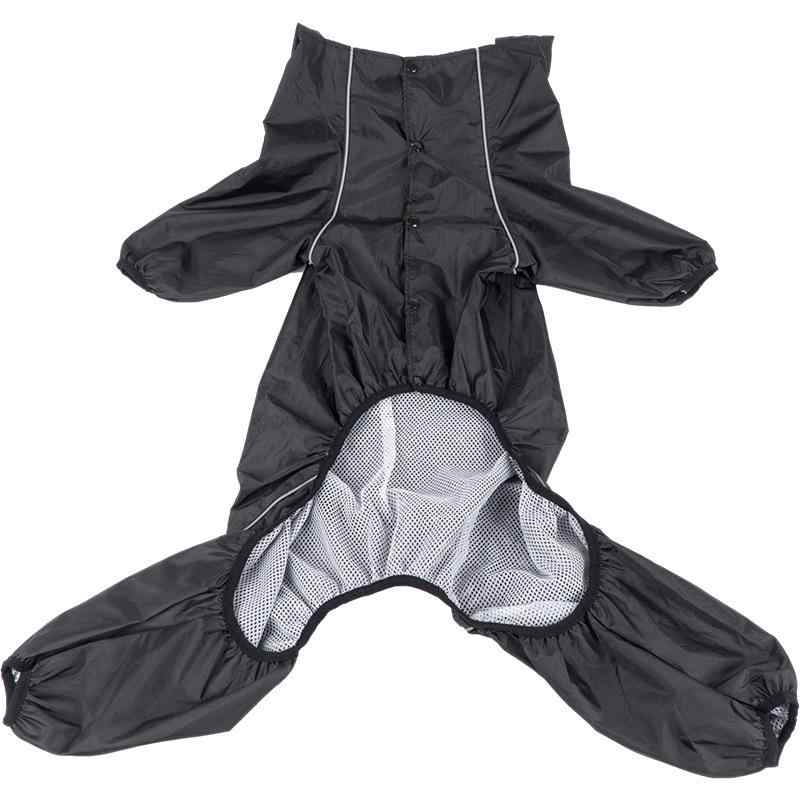 ペット用レインコート 犬用雨具 ポンチョ 防水 大型犬用 四脚 帽子付き 小型犬 ペット服 ポリエステル カジュアル