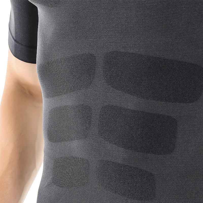 Tシャツ 男性用 スポーツウェア トレーニングウェア ランニングウェア 速乾性 通気性 伸縮性 軽量 スリムフィット 登山 ハイキング 黒 グレー 赤 緑1