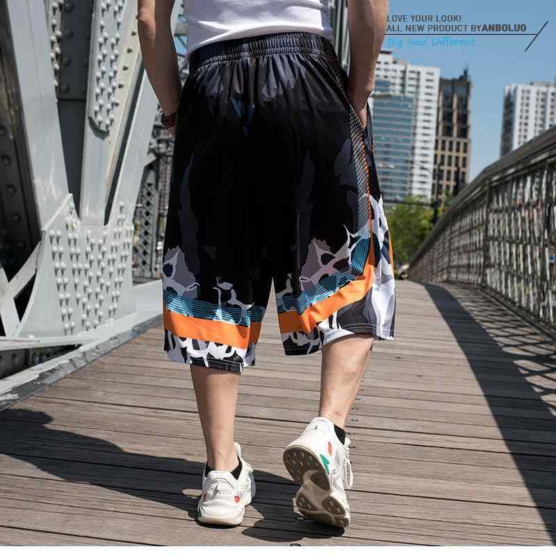 ハーフパンツ 男性用 ストリート バスケットボール スポーツ ウェア ゆったり 大きいサイズ 通気性 ポリエステル 黒