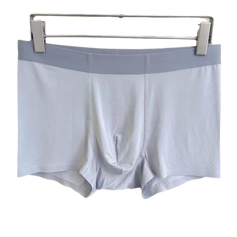 メンズ 下着 男性用 3枚セット 60 モダール パンツ シームレス ミドルウエスト 無地 ボクサーパンツ