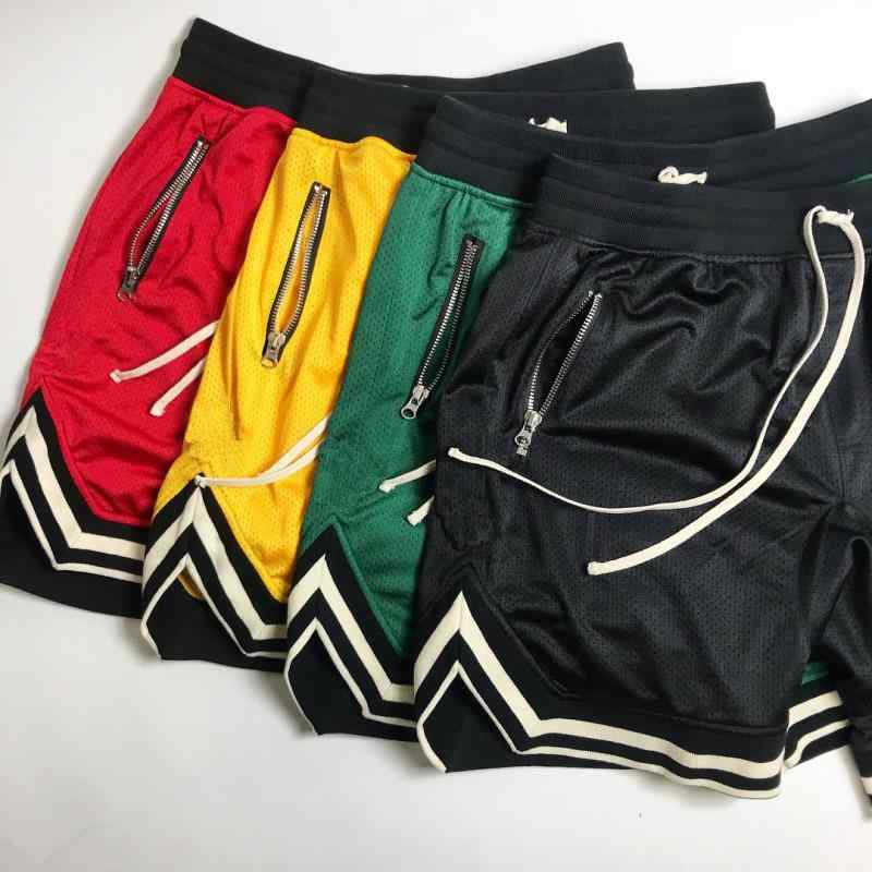 ハーフパンツ メンズ 男性用 運動 スポーツ バスケットボール トレーニング 吸湿速乾 通気性 グレー 黒 黄色 緑1