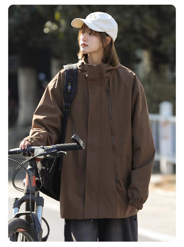 マウンテンパーカー 男性用 秋冬 防風 防水 登山 ウェア アウトドア ワーク ジャケット アウター ブルゾン ジャンパー 大きいサイズ ゆったり 無地