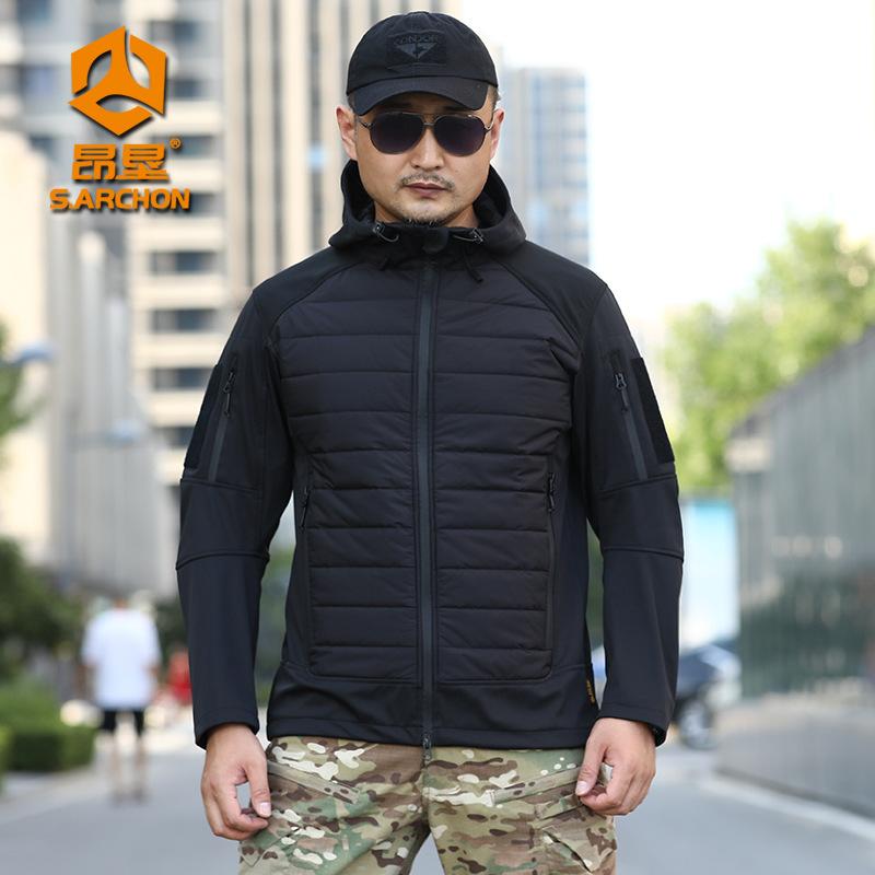 綿入りジャケット 男性用 防風 防寒 撥水 マウンテンパーカー アウトドア 登山 トレッキング 釣り 迷彩柄1