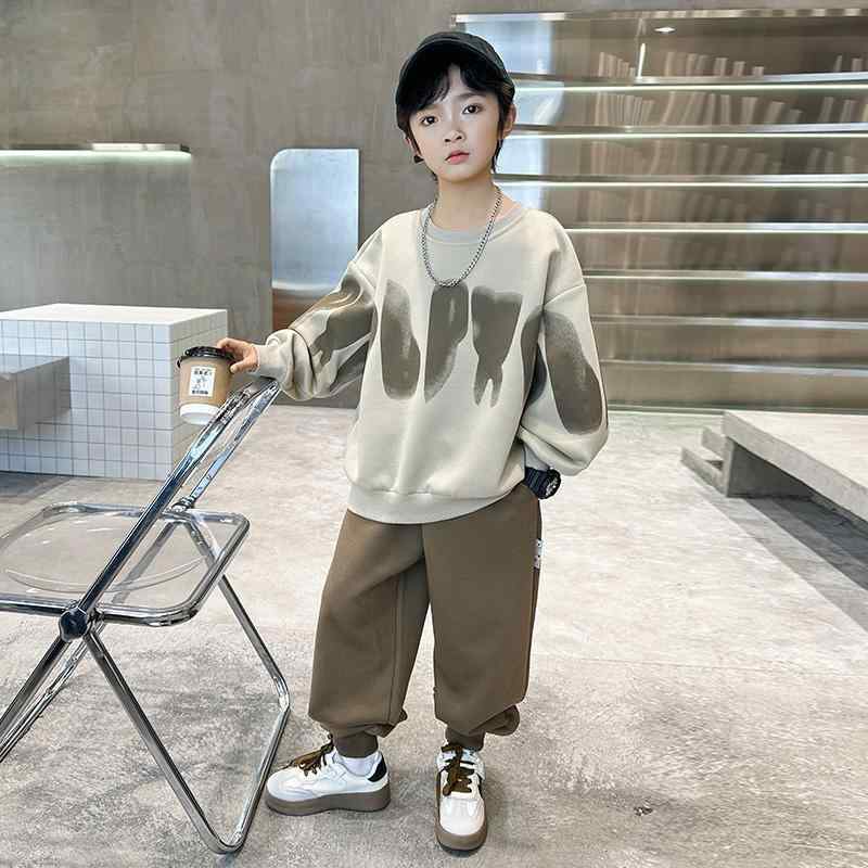 キッズ ボーイズ スウェット セットアップ 裏起毛 子供用 スポーツウェア 上下 2点セット 秋冬 8歳以上 伸縮性 普段使い 部屋着 ブラック グレー