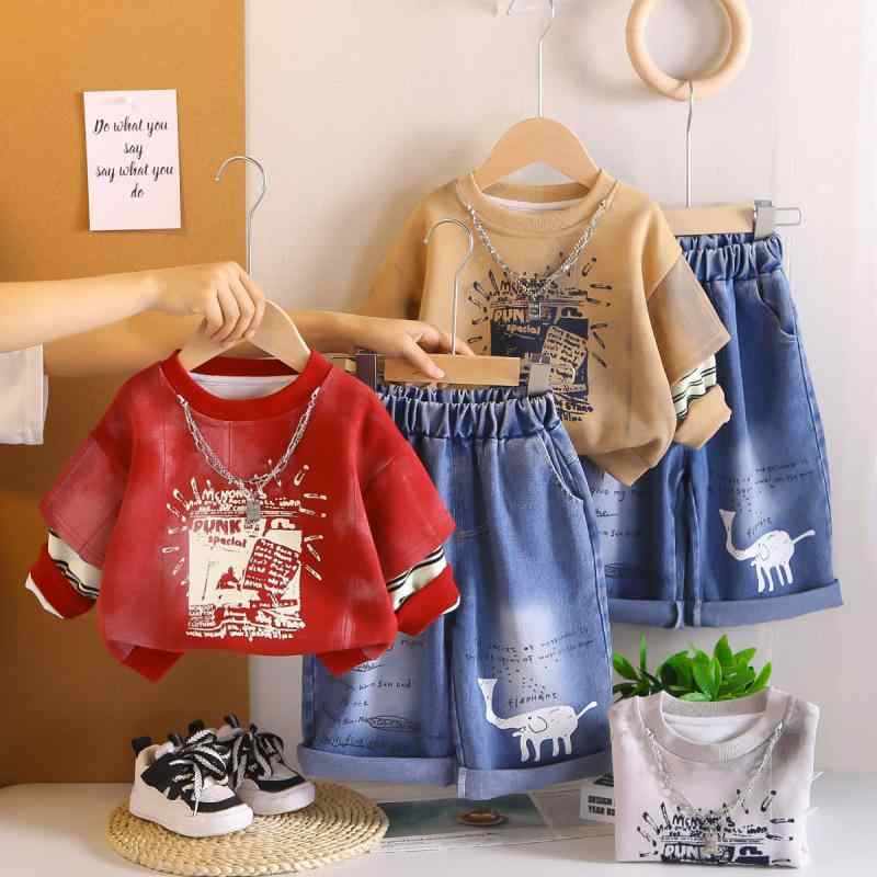 キッズ セットアップ 春秋 長袖 スウェット 上下 2点セット ベビー 幼児 男の子 かわいい アルファベット プリント 配色 普段着 部屋着 綿
