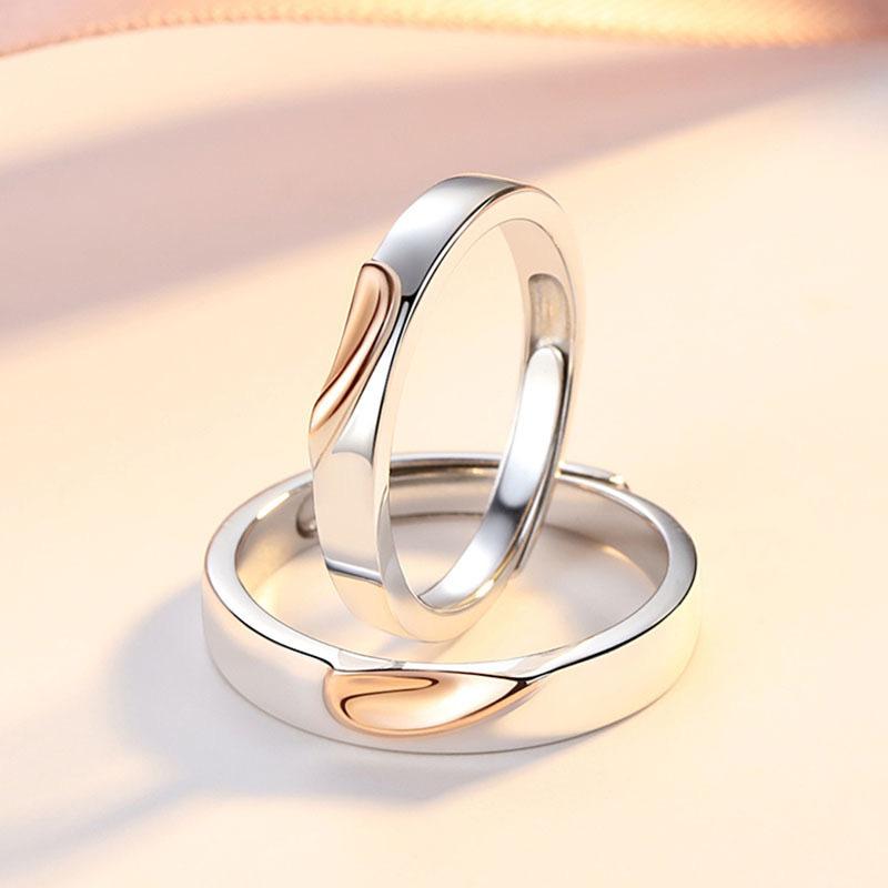 指輪 ペアリング モビウス シルバー925 カップルリング オープンリング ラッキーアイテム 婚約 結婚式 記念日 誕生日 ギフト プレゼント