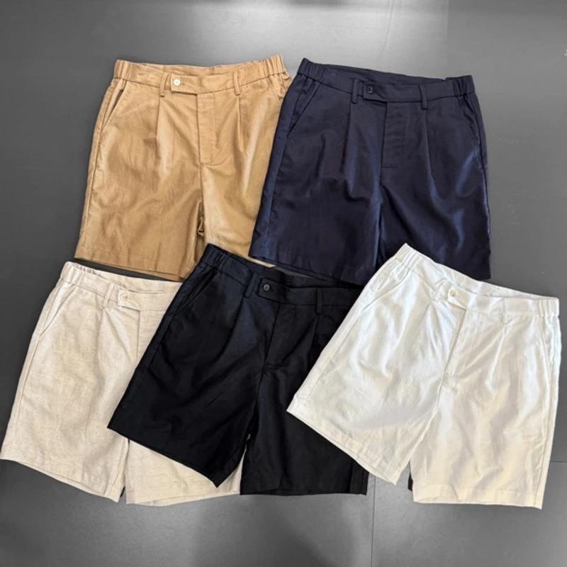 ハーフパンツ メンズ 男性用 直筒型 ポリエステル 短パン 薄手 伸縮性 無地 ウエストゴム 普段使い 部屋着 アウトドア ブラック 紺色