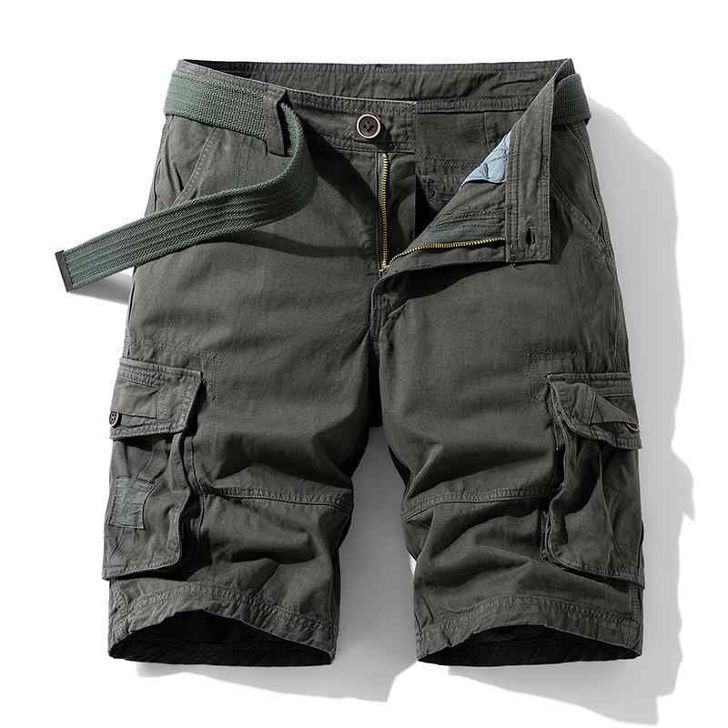 ハーフパンツ メンズ 男性用 コットン 洗い加工 5分丈 カーゴパンツ ワークパンツ 丈夫 汚れにくい キャメル 深いグレー アーミーグリーン ダークブルー ブラック