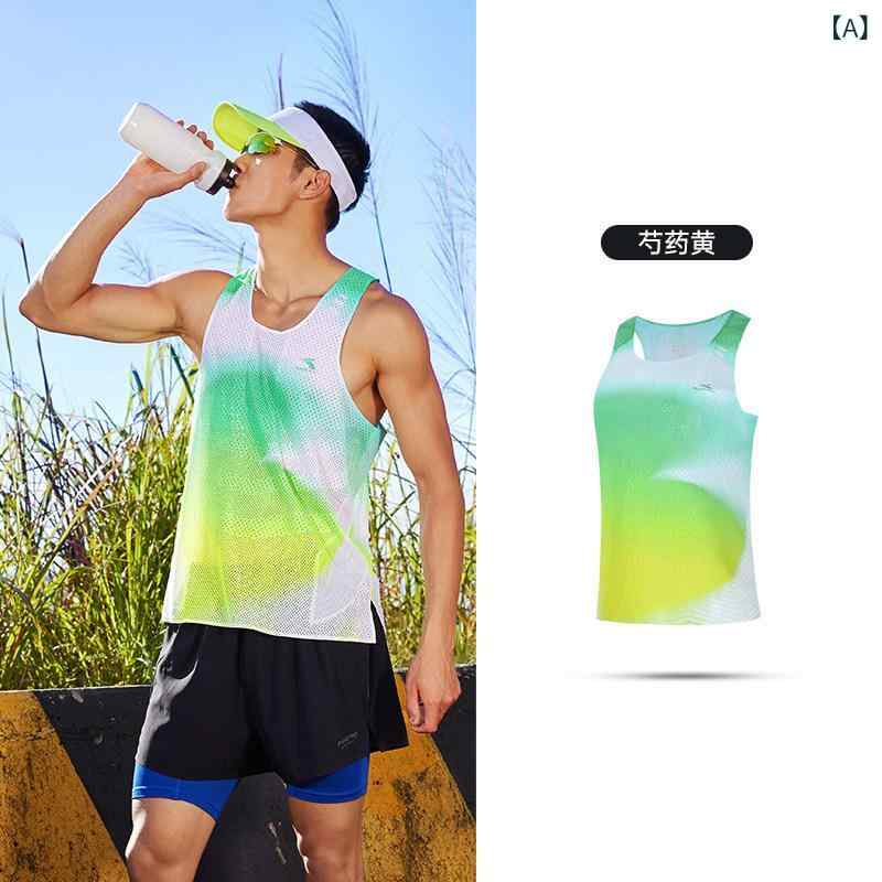 フェイ ビアオ LIGHT - Oasis スポーツ ベスト メンズ 2025 夏 速乾 マラソン ランニングウェア ライトグリーンオアシスポーツタンクトップは.2025年夏で.速乾性素材で作られたマラソンランニング|LINEAR shop