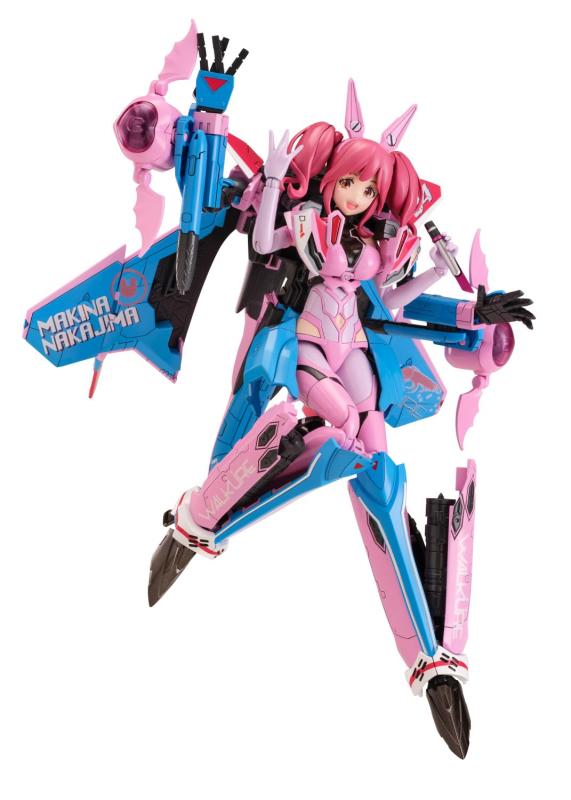 【中古】青島文化教材社 VFG マクロスデルタ VF-31A カイロス マキナ・中島 全高約157mm 色分け済みプラモデル MC-13