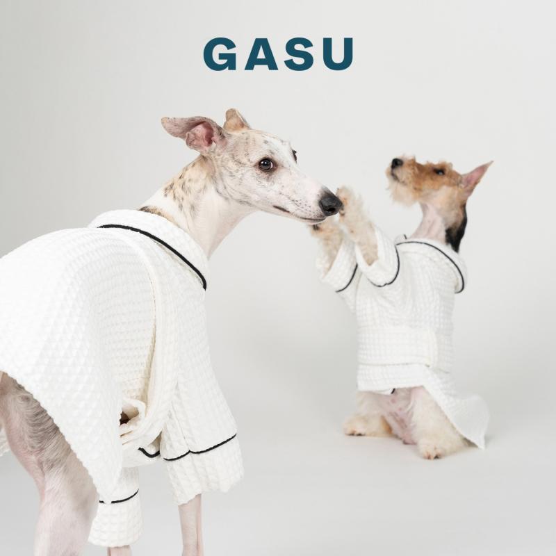 ・・ 世話をする ッサー /「 集まりに スパ」 マイクロ衣料繊維製 猫と 犬用 吸いあげる性 ホンブルグ帽 バスローブ 極細衣料繊維の高吸水性パステル色の猫犬用愛玩動物バスローブ
