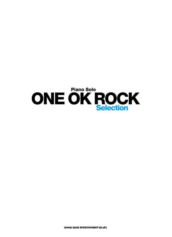 【中古】ピアノ・ソロ ONE OK ROCK Selection