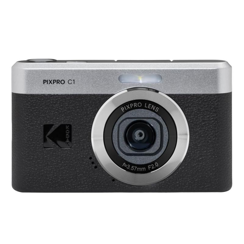 【中古】KODAK Pixpro C1 ? 超コンパクトデジタルカメラ| 13MP BSI CMOS、4倍望遠レンズ、2.8inLCD映写幕、LED閃光電球、内蔵蓄電池 ? 黒いこと