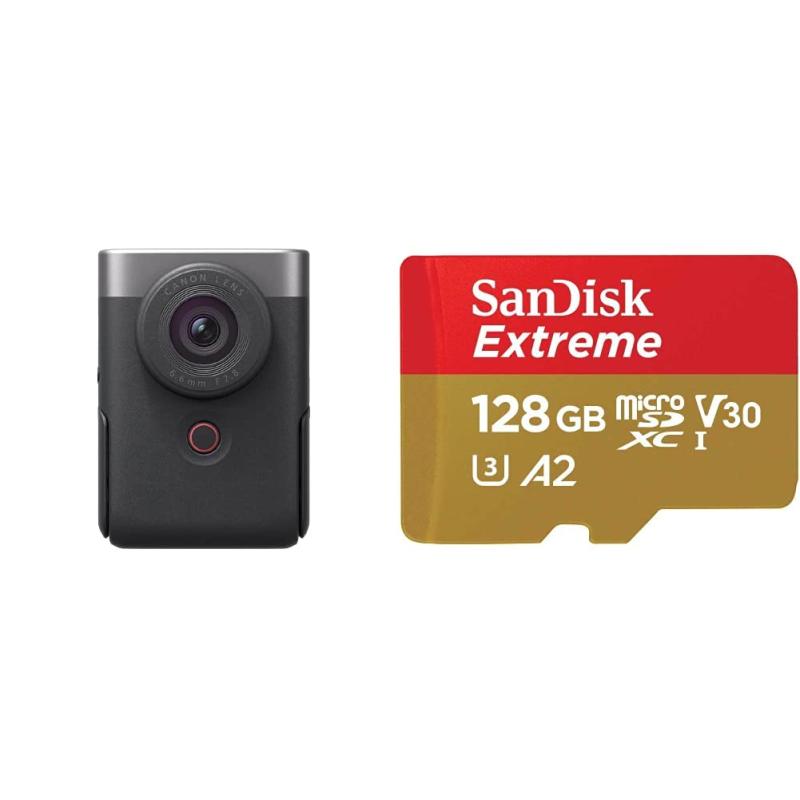 【中古】Canon Vlog写真機 PowerShot V10 黒いこと PSV10BK