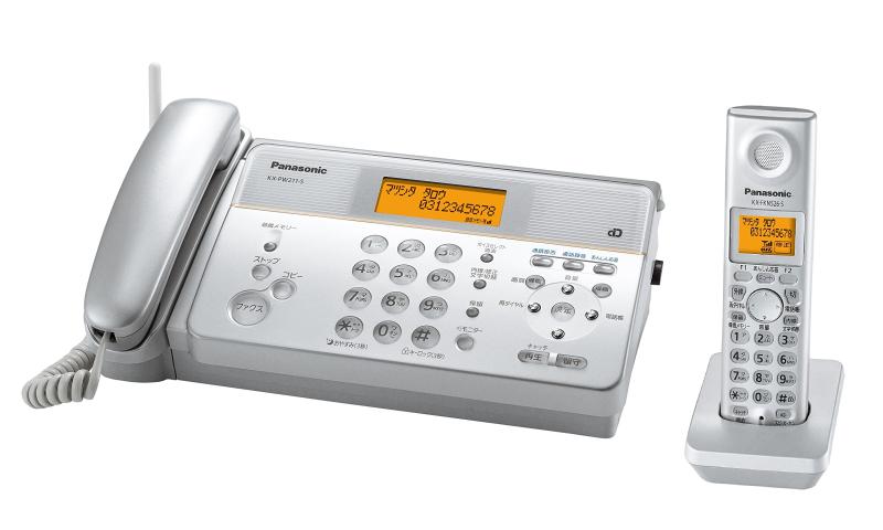 【中古】パナソニック デジタルコードレス感熱紙FAX 子機1台付き添い人 しろがね色 KX-PW211DL-S