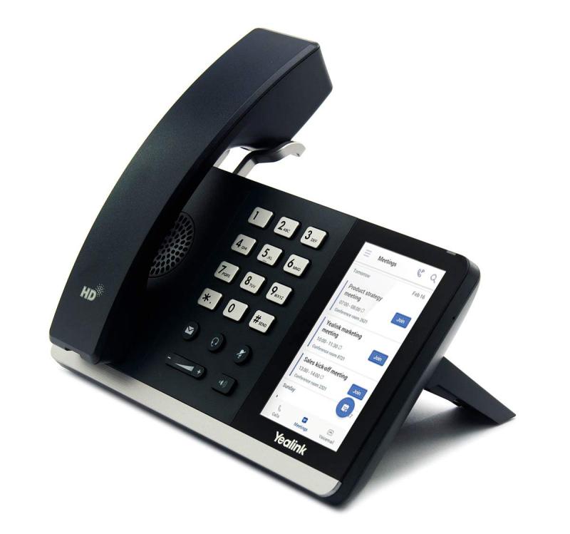 【中古】Yealink YEA-T55A-SFB ミッドレベル 事務机電話機 タッチスクリーン付き添い人