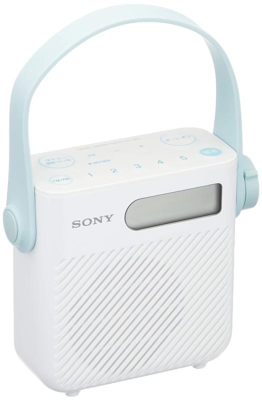 【中古】ソニー シャワーラジオ受信機 FM/AM/広広としたFM相応う 防滴操作手順 ICF-S80