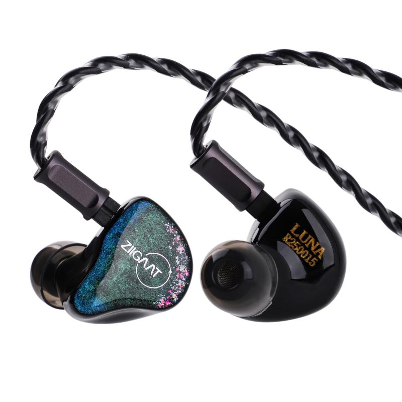 Linsoul ZiiGaat Lunaハイブリット型(6BA)ハイエンド有線ノイズキャンセリングイヤフォン 業界で有名なSonionとKnowlesバランスドアーマチュアドライバーが採用 3Dプリントで成形されたシェル カス｜LINEAR shop