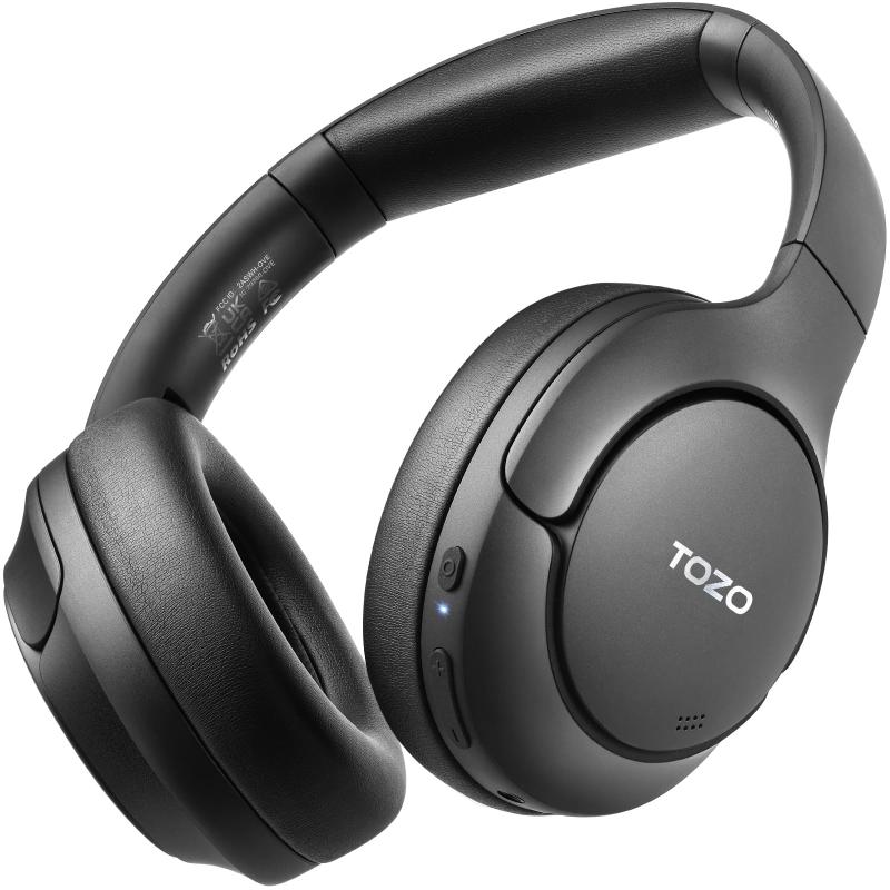 TOZO HT2 無線電話受話器 Hi-Res Audio(有線ハイレゾ) 40粍 ダイナミックドライバ 密閉型 折り畳み式 軽さ Bluetooth5.3 無線電話 AUX有線繋ぎ合わせる 最大限度38dBの響動めきを先ぼそるノイズキャンセリングヘッドホン