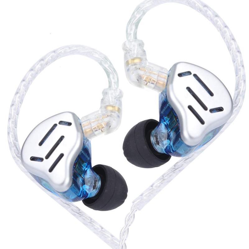 KZ ZAX (7BA+1DD)変わり種型HiFiイヤ電話機 10粍のPEK活動的１番ウッド\u0026amp;オリジナルバランスドアーマチュアドライバー*7が積み上げるされ 高純度銀メッキ有線テレビ 自主独往養成された金属元素フ