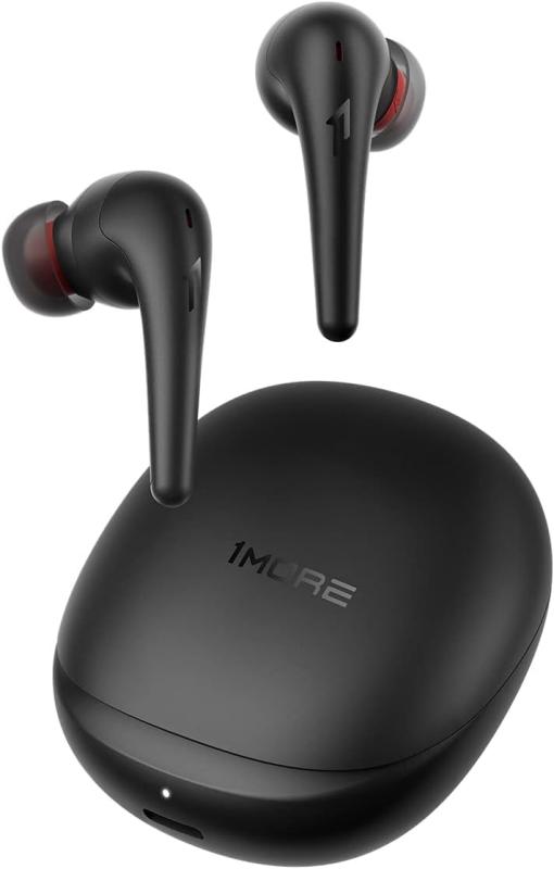 1MORE Aero ワイヤレスイヤホン アクティブノイズキャンセリング 外音摂取すること流行り物 Bluetooth 5.2 EQ AAC相応う 脱着意識すること IPX5雨合羽 カナル型 無線電話申し受ける 電話を掛けるマイクロホン 自動小銃有りの実輪っか