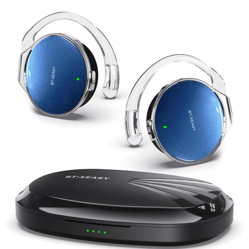 耳掛け受話器 開放的型 Bluetooth5.4 ゼムクリップ受話器 運動競技用 最大限度52第四次元駆動動力 軽さ