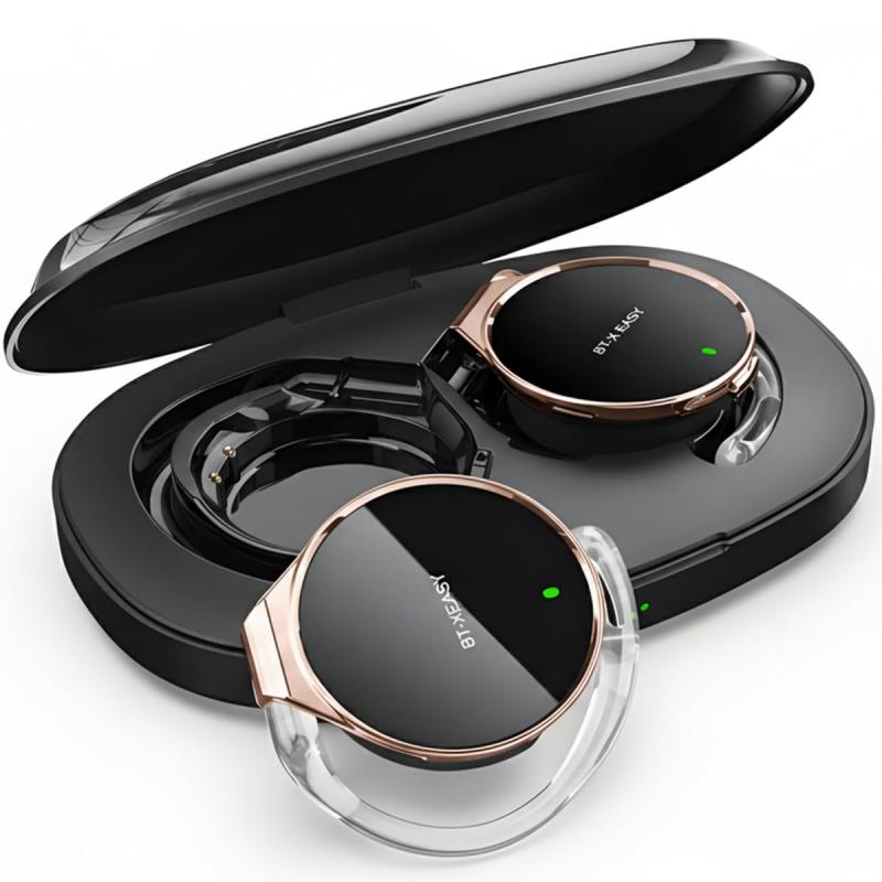 耳掛け式イヤ電話機 Bluetooth 5.4 ゼムクリップ受話器 ワイヤレスイヤホン 運動競技 耳掛け 開放的型 軽さ尖端仕掛ける