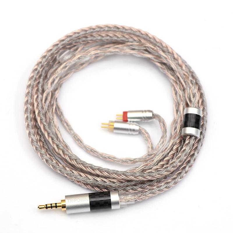 TRIPOWIN Jelly引き上げる評価21中核グループHiFiイヤホンケーブル 銀メッキOCC有線テレビ+グラフェン\u0026amp;銅線+OCC有線テレビで練りあわせる編み 3.5粍-4極/2.5粍-5極/4.4粍-5極繋ぎが選りすぐる可 汎用なMMCX/0.78粍2pi