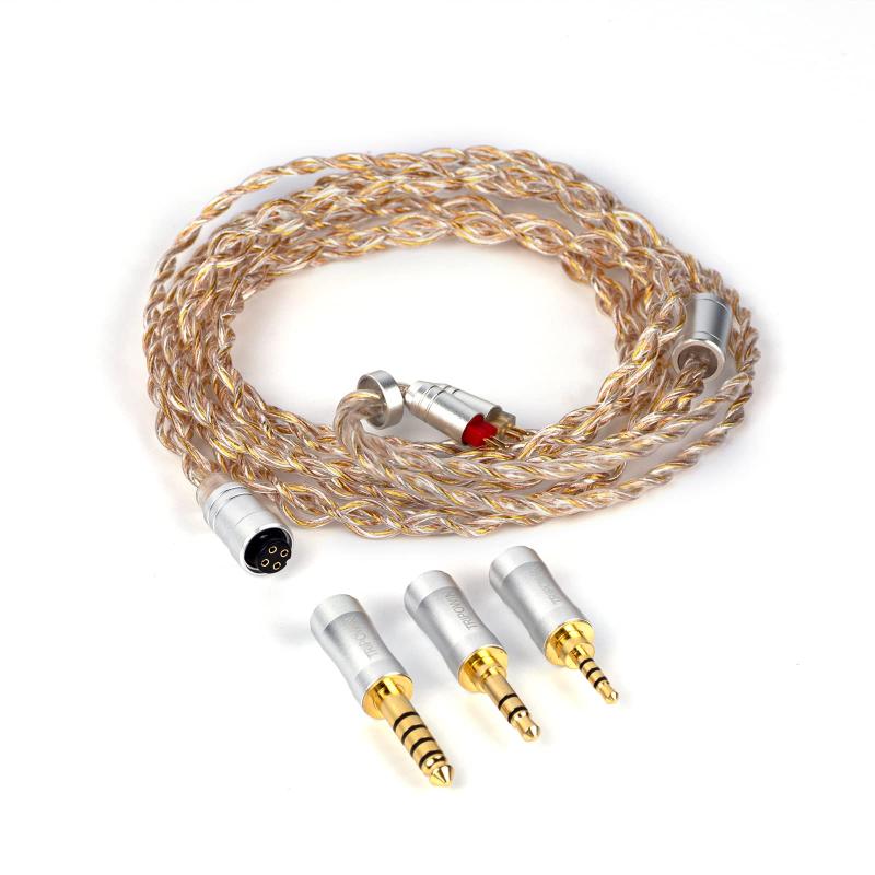 TRIPOWIN Petrichor 4中核グループ26AWG 銀メッキOCCイヤ電話機3-インチ-1アップグレードケーブル 2.5粍/3.5粍/4.4粍繋ぎが取り替えっこでき 巻き込みにくい有線テレビ パステル色の布切れが召しかかえる より好いたらしい交通信号伝わらす性 MMCX/0.