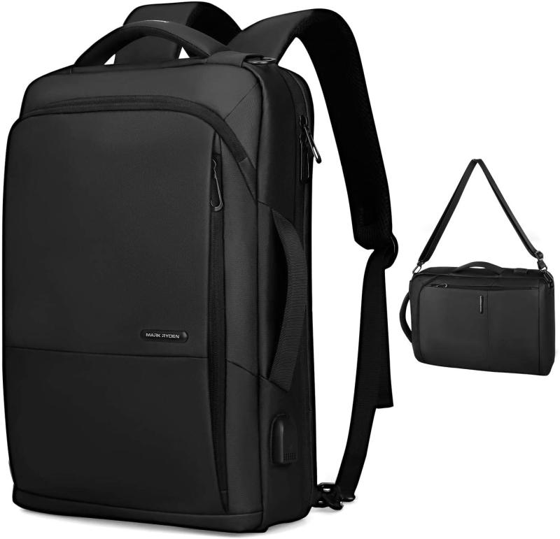 [MARK RYDEN] マークライデン 3WAY ビジネスリュック 薄型 メンズバックパック usbポート付き 15.6インチラップトップ 撥水加工 多機能 防水ポケット リュックストナップ収納可能 斜め掛け荷物ス｜LINEAR shop