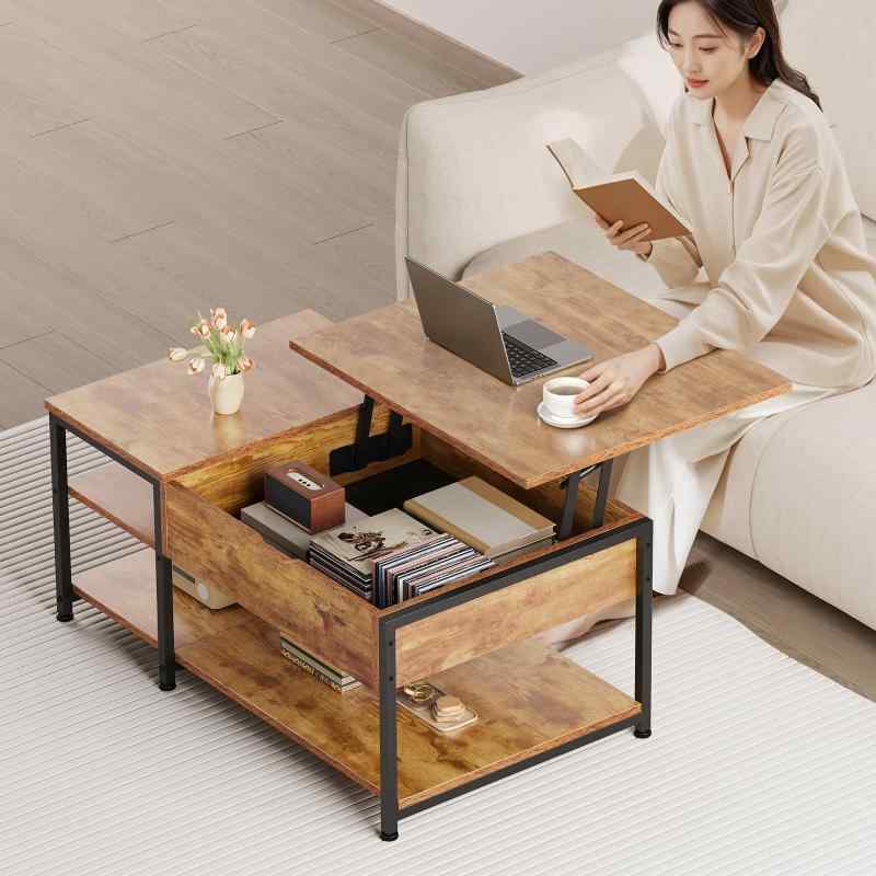 YeTom 昇降式 ローテーブル リビングテーブル 一人暮らし テーブル｜LINEAR shop