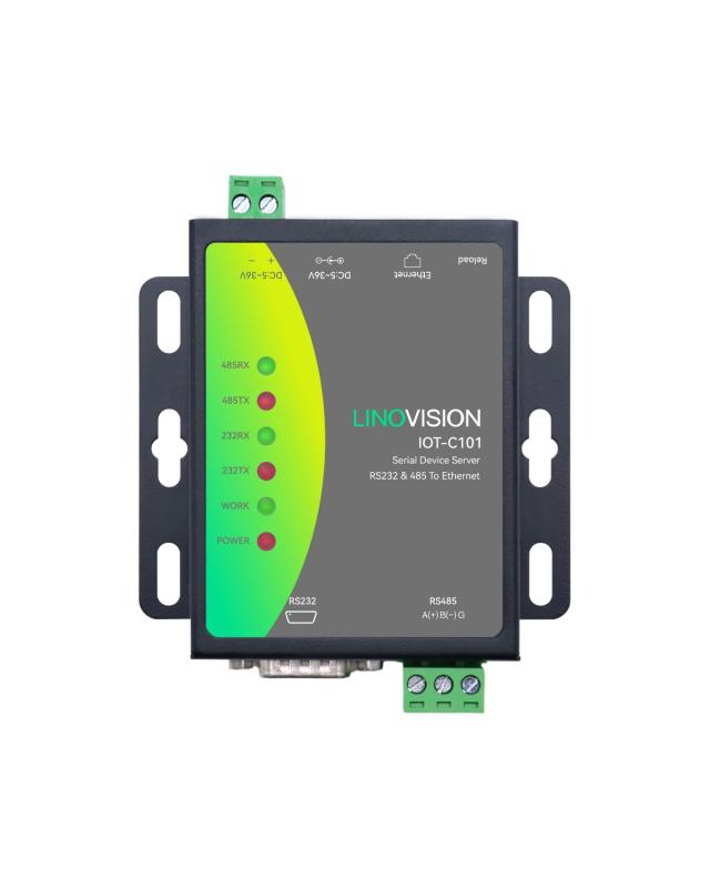 LINOVISION 2ポート RS485/RS232-RJ45変換 シリアルデバイスサーバー、RS485/RS232 をイーサネットに変換用コンバーター、Modbus RTU/TCP 変換用 シリアルデバイス、プロセッサアップグレード|LINEAR shop