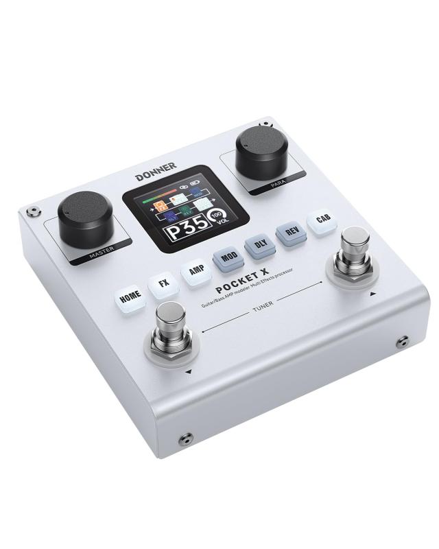 Donner マルチエフェクター PocketX 20種類アンプモデル コンパクト ギター/ベース用 Win/Mac/iOS/Android対応｜LINEAR shop
