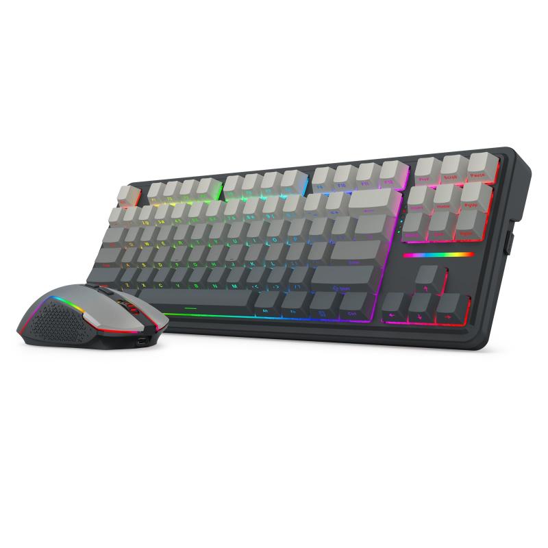 Redragon uppdaterad S101 programmerbart speltangentbord och mus, RGB-bakgrundsbelyst tangentbordsmus med programvara, oberoende｜LINEAR shop