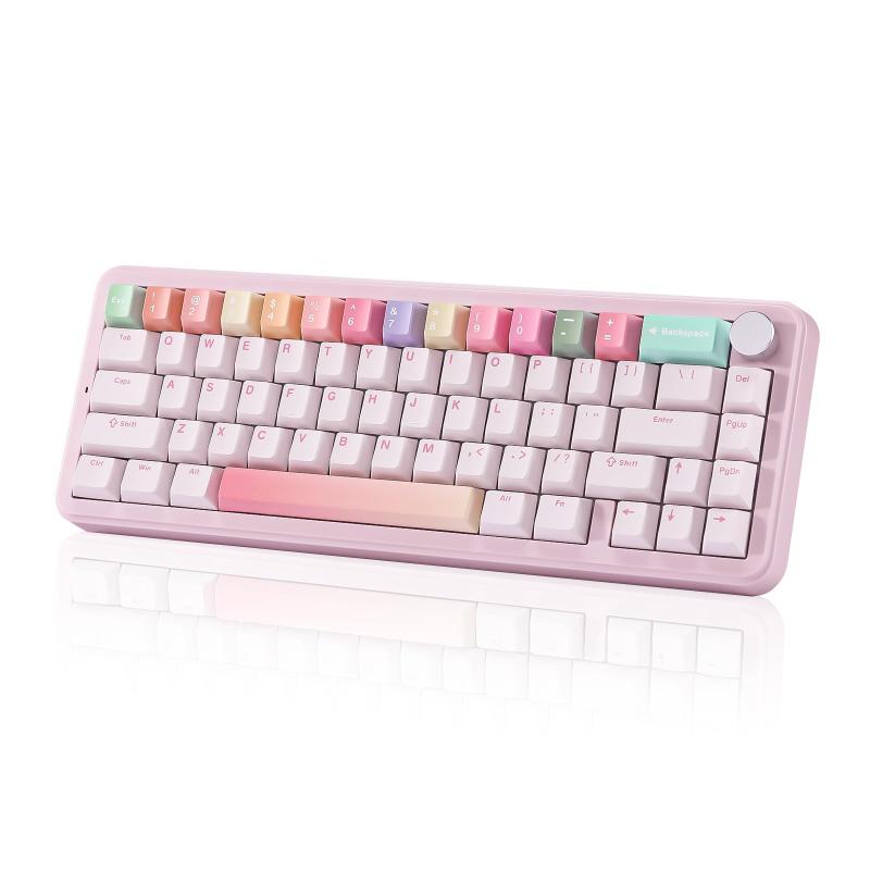 YUNZII B68 65％ ワイヤレスメカニカルキーボード ゲーミングキーボード BT5.0/2.4GHz/有線 ホットスワップ対応 ガスケットキーボード RGBバックライトWin/Mac用 技適認証取得｜LINEAR shop