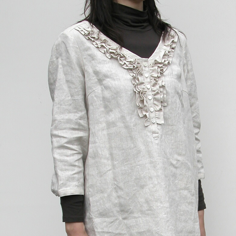 驚きの安さ 楽天市場 リネンフリルワンピース 日本製 麻100 高級 速乾吸汗性 涼しい 春 夏 母の日 リネンハウス 数量は多 Advance Com Ec