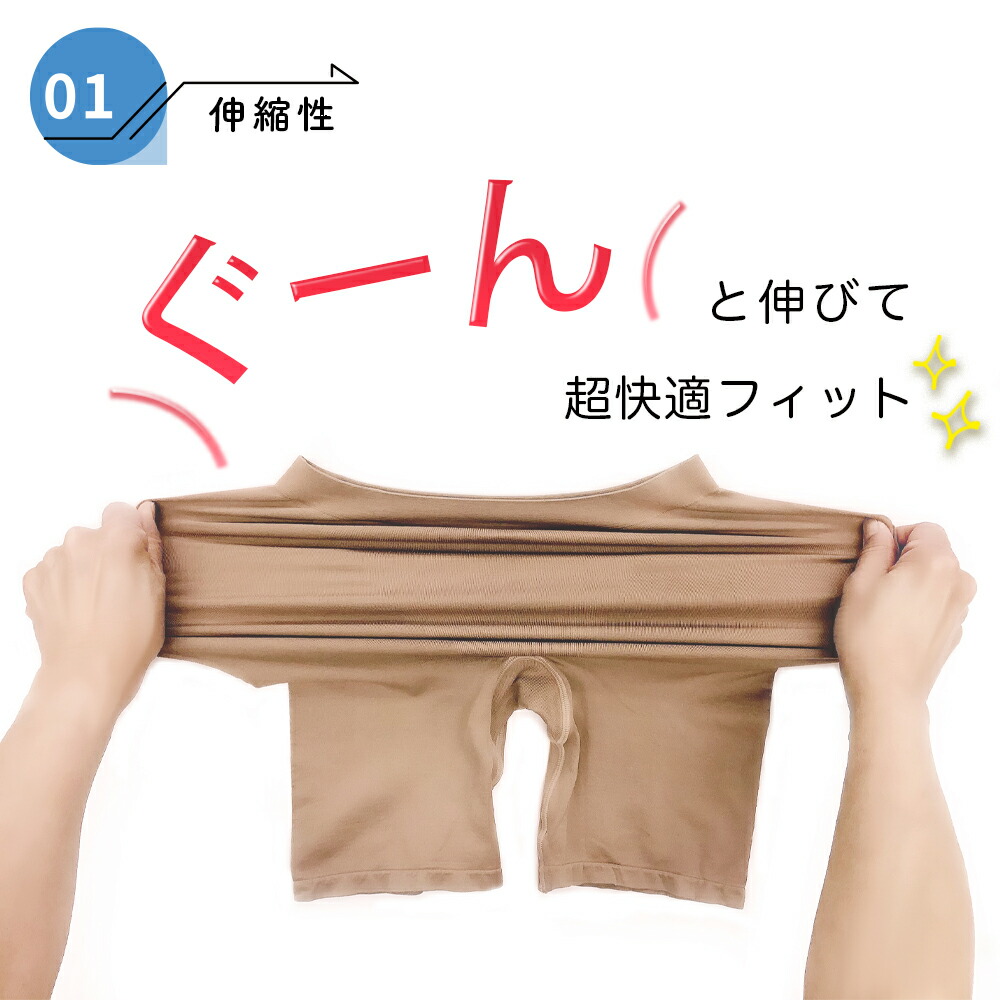 股ずれ防止パンツ 驚くほど伸びる！最高はきごこち！[L,LL,3L,4L,5L] 縫い目がないのでひびかない3分丈スパッツ シームレスで着心地抜群  ストレッチ 伸縮性が高いレギンス 股ずれ防止 大きいサイズ インナーパンツ 三分丈 ズボン下 スパッツ 3分丈 レギンス シームレス