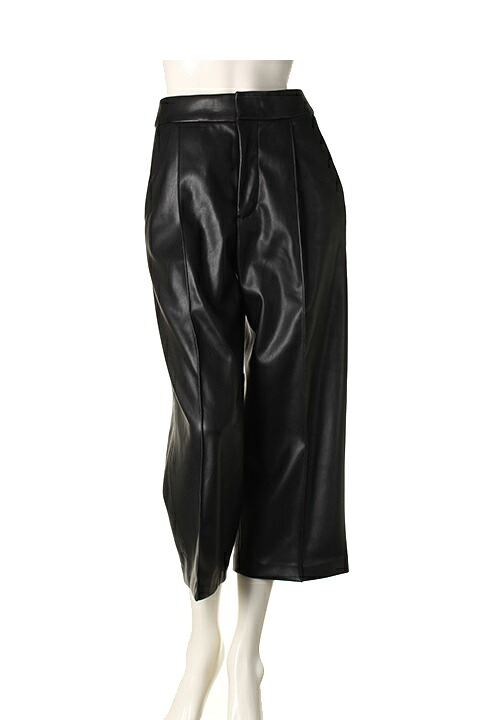 【50%OFFセール】AULA アウラ LEATHER CROPPED PANTS{-AEA} 8,316円
