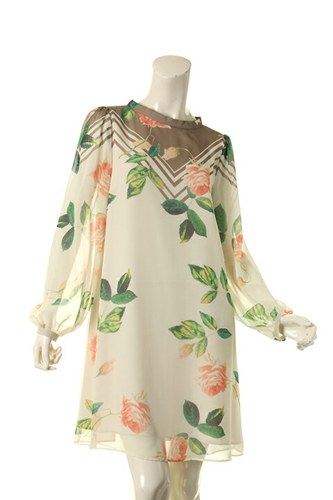 【50%OFFセール】AULA アウラ FLOWER PANEL PRINT ONE-PIECE{-AGS}｜link bar