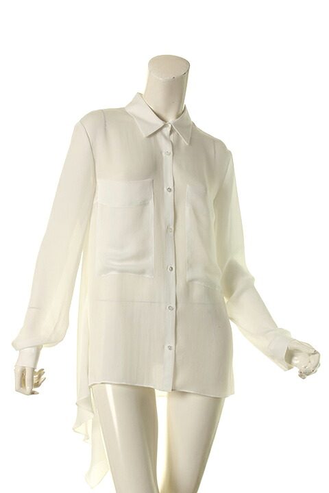 【50%OFFセール】AULA アウラ BACK DRAPE SHIRT{-AGS}