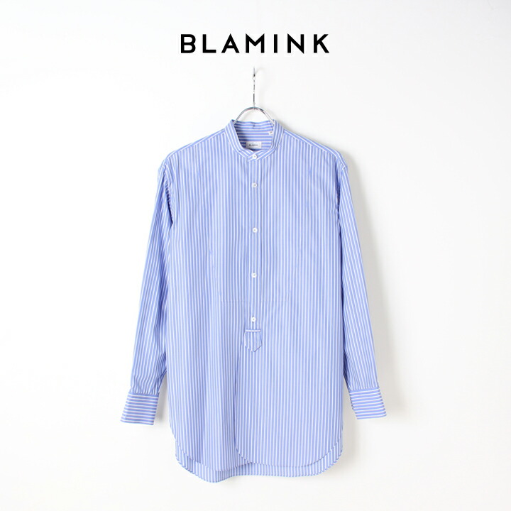 楽天市場】【30%OFFセール】BLAMINK ブラミンク コットンシルクバックジップブラウス{7921-230-0159-GRN-BAA} :  link bar